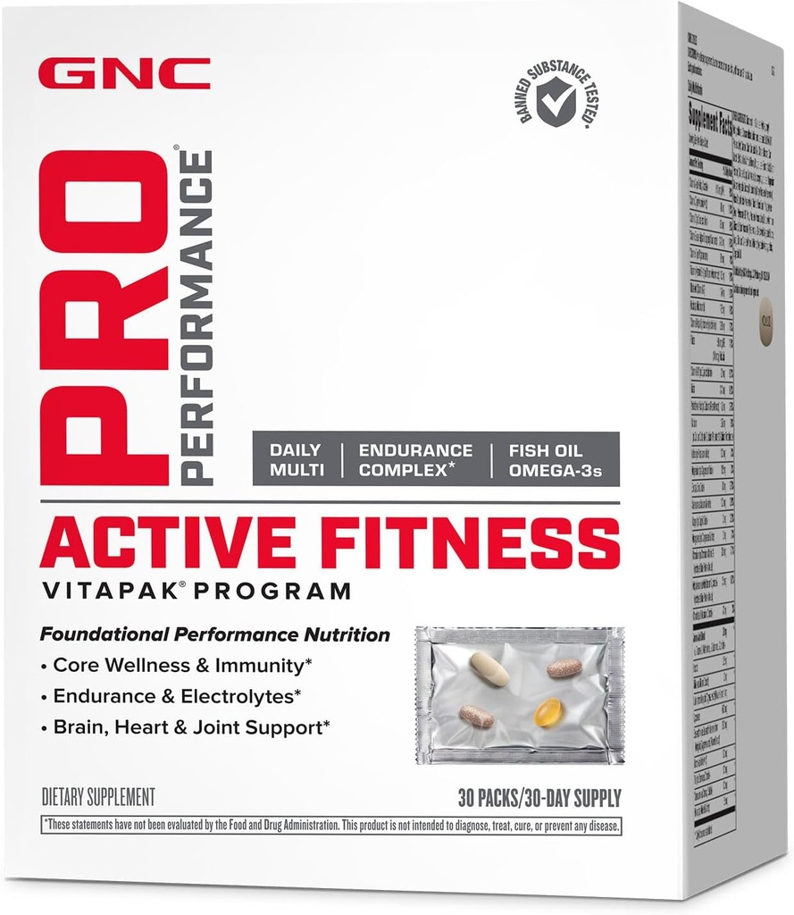 GNC Pro Performans Aktif Fitness Vitapak Programı | 30 Hizmet