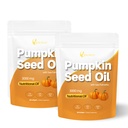 Pumpkin Seed Oil with Saw Palmetto,3000mg Per Serving, Cold Pressed,Essential Fatty Acids & Phytosterols, Non-GMO,Supports Hair, Urinary, Bladder & Prostate Health 180 Softgels (2)