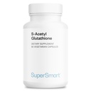 Supersmart S-Acetyl Glutathione günde 300 mg (High Abors) - Stable Form of L-Glutathione Tripeptid - GSH Supplement | Non-GMO & Gluten Free - 90 Vegetarian Capsules