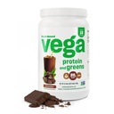 Vega Premium Protein + Supergreens, Chocolate – 20g Vegan Protein, Dairy & Gluten Free, 22.4 oz (19 Servings)