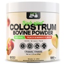 Bovine X3 Colostrum Supplement Powder for Humans, 100% καθαρό φυσικό χόρτο Fed Superfood, High IgG, Plus Probiotic & Prebiotic, Φυσικό Ροδάκινο-Μάγκο Γεύση, Κατασκευασμένο στις ΗΠΑ