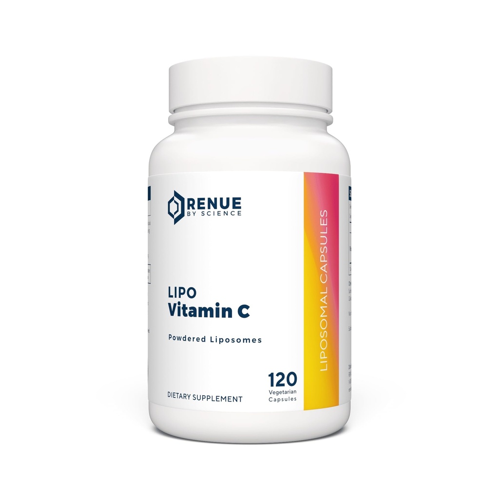 Renue By Science Vitamin C | High Strength Liposomal Vitamin C Supplement | 120 Vitamin C Capsules - 500 mg VIT C hizmet başına | Non-GMO & Allergen Ücretsiz | ABD Üçüncü Taraflı Test Edilmiş