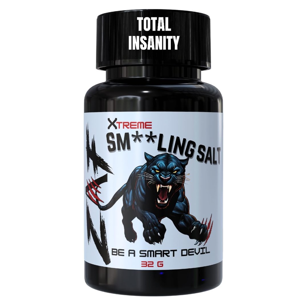 Salts for Instant Focus & Extreme Energy-Increase Your Adrenaline & Be Insane for Powerlifting,Hockey, Football and More to Prove Yourself.