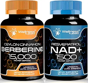 WELNESS LABSRX NAD συμπλήρωμα, 1500mg - NAD+ με Resveratrol