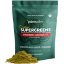 Paleovalley Organik Supergreens - Immune Support için Organik Yeşiller - Paleo Yeşil Toz Toplantısı - 28 Hizmet - 23 Organik Superfoods - Gluten Free, No Cereal Grasses, Soy veya tahıl