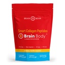 Beyin Vücut Kolajn Peptides Toz - Kadınlar ve Erkekler için Vital Protein & Collagen Supplement - Hydrolyzed Type I & III for Hair, Skin, Nails & Ortak Sağlık - 25 Hizmet - Kremy Vanilla Coconut - 875g