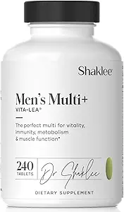 Shaklee - Vita-Lea® Men High Potency Multivitamin ve Multimineral - Supports Heart, Immune, Bone, and Joint Health - For Men's Unique Needs - Adds C, D, and E - 240 Tabletler