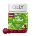 OLLY Daily Energy Gummy, Caffeine Free, Vitamin B12, CoQ10, Goji Berry, Yetişkin Chewable Supplement, Tropikal Flavor - 60 Count