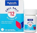 Hyland'ın No. 12 Hücre Salt Silicea 6X Tabletleri, Acne ve Blackhead Tedavisi, Saç ve Nail Büyüme Tamam ve Güçlendirici, Skin Irritations, Quick Discrypt Tabletleri, 100 Count