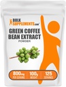 BulkSupplements Green Coffee Bean Extract Toz - Green Coffee Bean Supplements - Energy Support, Gluten Free, 800 mg per Service, 100g (3.5 oz) (Pack of 1)