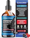 Magnezyum Glycinate & Ashwagandha Liquid Drops with Valerian Root, Chamomile, Passion Flower, Lemon Balm & L-Theanine - Vegan Fast Abors - Tamam for Wellness & Relaxation (Mixed Berry, 60mL)