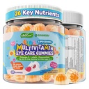 Kids Multivitamin Gummies with Iron, 450mg Algae Omega-3, Methylated B12, Folate, Fiber 2g, Probiotics, Magnesium, A, C, D, K, Zinc, Children Vitamins for Growth, Brain, Eye, Gut, Immune, 1 Pack