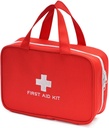 Compact Boş İlk Yardım Kit Bag Acil Travma Tıp Pouch Travel Medicine Organizer Bag for Home, Camping, Traveling, Car (Red)