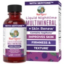 MaryRuth's Travel Size Liquid Nighttime Liquid Multimineral + Skin Renew | Clinically Shown in Women to Reduce Fine Wrinkles & Improve Skin Firmness | Sepitone | NO Melatonin | Vegan | 8 Servings