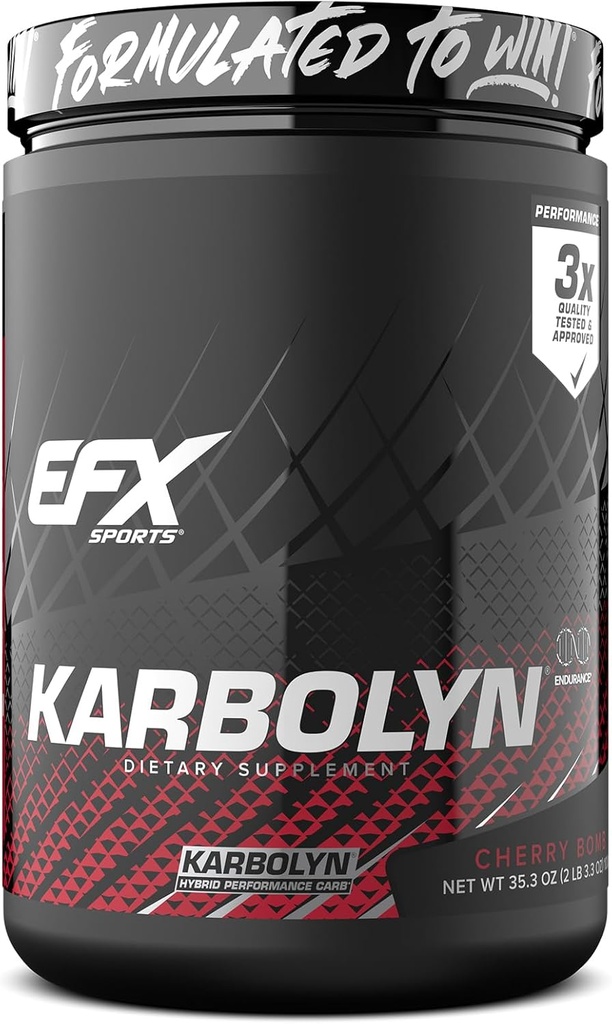 EFX Sports Karbolyn Yakıt | Hızlı Nisorbing Carbohidrat Toz | Carb Yük, Sustained Energy, Quick Recovery | Stimulant Free | 19 Hizmet (Cherry Bomb)