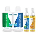 Beam Minerals Micro-Boost Humic Mineral Mix & Electrolyze Liquid ve Insta-Lytes Natural Liquid Electrolytes 2oz ve Happy-Lytes Fluvic Electrolyte Misting Spray 2oz & Electrolyte