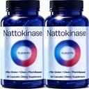 Nattokinase 10800 fu, Ultimate Nattokinase Supplement for 10800 fu, Natural Support for Circulation & Cardiovascular Health, for Daily Wellness Support – Vegan, Gluten-Free, 60 Capsules