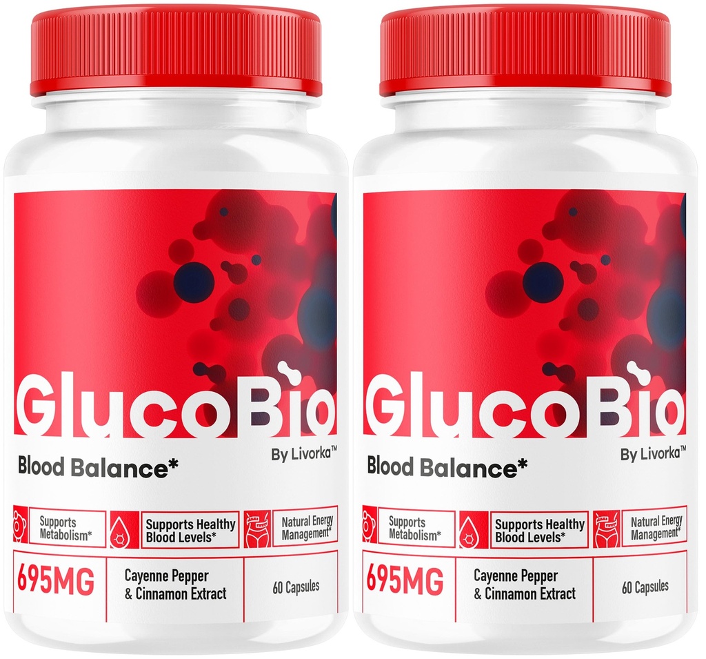 (2 Pack) GlucoBio κάψουλες - Επίσημη Gluco Bio υποστήριξη χάπια, Σύνθετη Formula για τη συνολική ισορροπία, GlucoBio χάπια, GlucoBio συμπλήρωμα, Glucovio Κριτικές, 60 κάψουλες για 2 μήνες