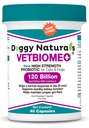 Vetbiome +® Plus High Strength Probiotics for Pets (40 Capsules) - 120 Billion CFU, 9 - Strain Formula – Third Party Tested - Made in U.S.A