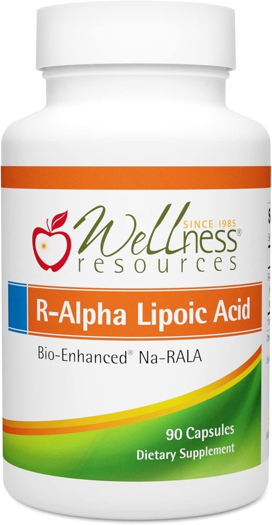Πόροι ευεξίας R Alpha Lipoic Acid RALA Συμπλήρωμα - 90 Κάψουλες - Σταθεροποιημένο R-Lipoic Acid με Bio-Enhanced Na-RALA για μέγιστη βιοδιαθεσιμότητα - R-Ala Non-GMO και Gluten Free