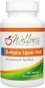 Wellness Kaynakları R Alpha Lipoic Acid RALA Supplement - 90 Capsules - Bio-Enhanced Na-RALA ile Biyo-Enhanced Na-RALA ile Stabilize R-Lipoic Asit