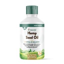 NaturVet Hemp Seed Oil Krill ve Salmon, 16 oz. Sıvı, ABD'de Yapılan