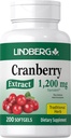 Lindberg Cranberry Pills for Women | 1200 mg | 200 Softgels | Geleneksel Herb | Ekstraksiyon Tamam | Non-GMO, Gluten Free