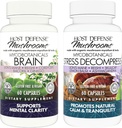 Host Defense Sche with MycoBotanicals Brain* Capsules, 60 Kont & MycoBotanicals Stress Decompress* Capsules, 60 Count - Support Memory & Focus - Support Relaxation*