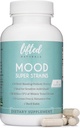 Probiyotikler - Mood Super Strains Probiyotik - Doğal Destekler Digestion & Mood - Histamine-Free Probiyotiks w/L Rhamnosus GG, Raf Stable Probiyotik Supplement, 60 Day Supply, Non-GMO, Vegan
