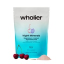 wholier Magnesium Glycinate, Tart Cherry Juice, Chelated Calcium. Calming Nighttime Drink. Natural Support for Sleep, Stress + Relaxation. Night Minerals. (About 25 Servings)