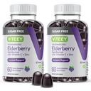 VITEEY Sambucus Elderberry Gummies for Yetişkinler & Gençler + çinko & Vitamin C - Sugar Free - Immune Support & ATM Herbal Supplement - Vegan, Gluten Free, Gelatin Free, GMO Free, Chewable Berry Flavored