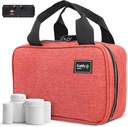 Kaddy Secure Pill Organizer Box, Tıp veya Supplements için Depolama; Tuvalet; Seyahat veya Ev, TSA Onaylı Lock (Red)