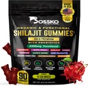 3200 MG Αμιγώς Ιμαλαΐα Shilajit Gummies Βιολογικά για άνδρες & γυναίκες με προβιοτικά & μαγνήσιο Ashwagnadha Chaga Turmeric Fulvic Acid 105+ Ίχνη Ορυκτά I Vegan Non-GMO I Lab Tested I 90 Count