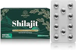 30.000 MG Shilajit Tabletleri, Shilajit Himalaya Organik, Fulvic Acid & 85+ Trace Minerals ile Shilajitwear & Capsules, Shilajit for Men & Women, with Lab Test.