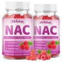 NAC Gummies for Adults & Kids 1000mg Per Serving, NAC Supplement N-Acetyl Cysteine for Immune, Glutathione & Antioxidant Support, Sugar-Free Vegan Raspberry Flavor, 120 Gummies