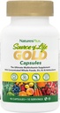 NaturesPlus Life Gold Multivitamin Kaynağı - 90 Vegetarian Capsules - Vitamins D3, B12, K2 & More Than 120 Tüm Gıdalar - Kan, Bone & Immune Support - Gluten Free - 10 Servisler