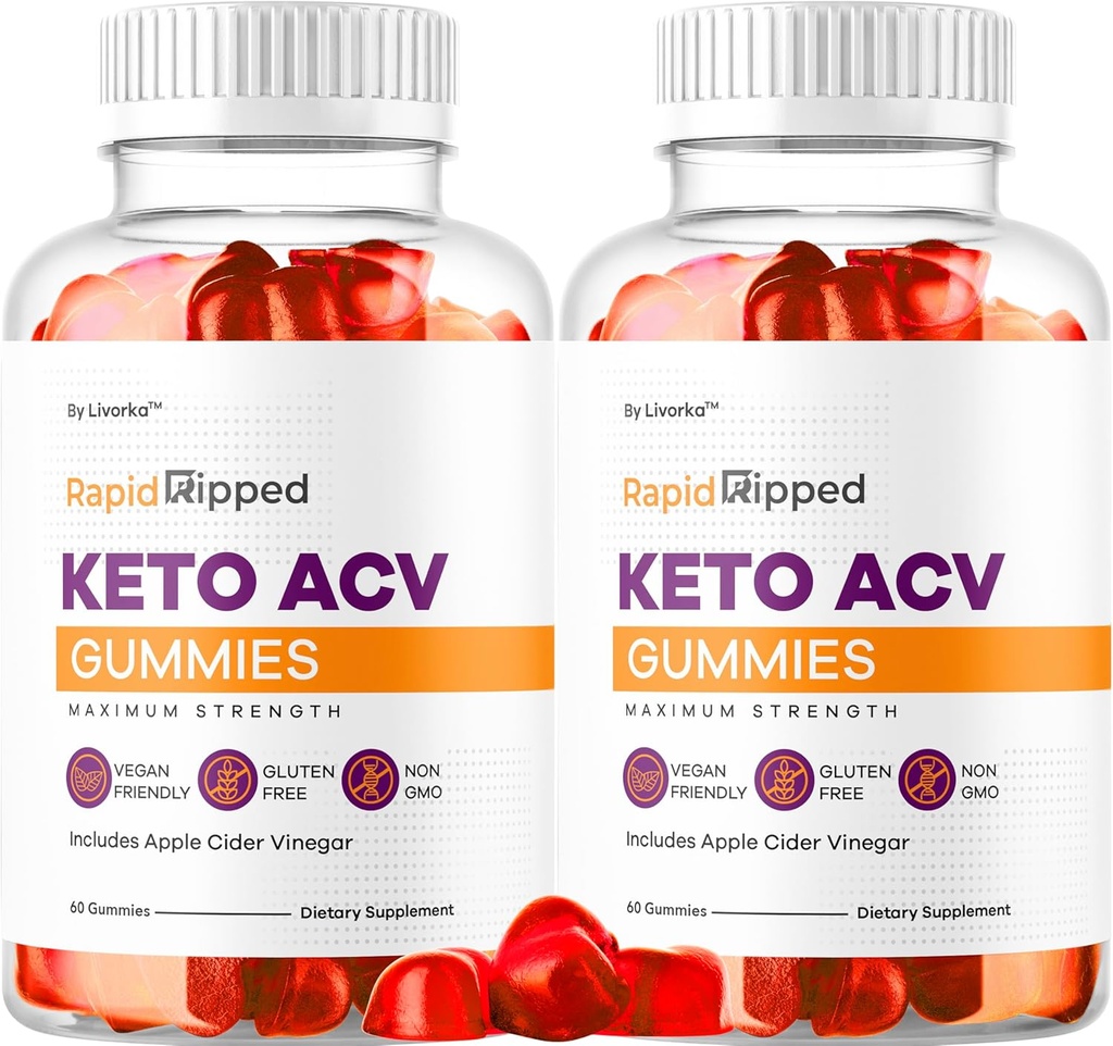 (2 Pack) Rapid Rippped Keto ACV Gummies Support, Rapidripped Keto Plus Apple Cider Vinegar Gummy Advanced Formula 1050MG, Όλες οι φυσικές Gomitas Κριτικές, 120 Gummies για 2 μήνες