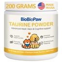 Pure Taurine for Dogs & Cats Taurine Powder Supplement for Pet Puppy Kitty 500mg Unflavored Easy-to-Mix Taurine Supplement for Doggy Supports Immune Heart Vision Skin Vitality Made in USA 200 Grams