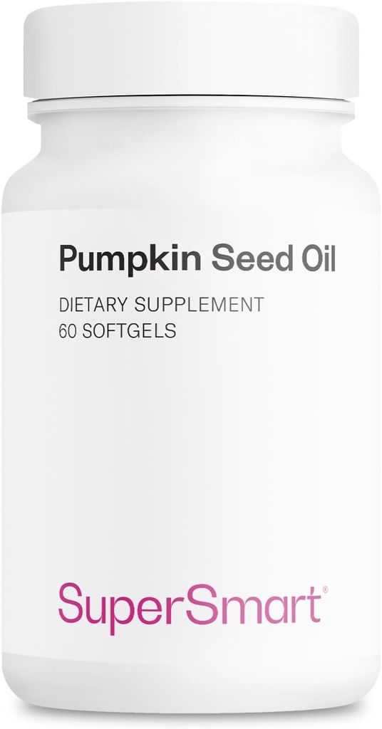 Supersmart - Candy Seed Oil Supplement 1000mg per Day (+ Vitamin E) - Saç Büyümesi için Gliy Tohum Yağı | Non-GMO & Gluten Free - 60 Softgels