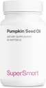 Supersmart - Candy Seed Oil Supplement 1000mg per Day (+ Vitamin E) - Saç Büyümesi için Gliy Tohum Yağı | Non-GMO & Gluten Free - 60 Softgels