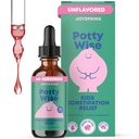 JoySpring Potty Wise – Çocuklar için Korkunç Destek – Senna & Elderberry ile Sağlıklı Digestion – Vegan, Gluten-Free, Sugar-Free (2 fl oz) 60 Hizmetler