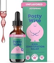 JoySpring Potty Wise – Çocuklar için Korkunç Destek – Senna & Elderberry ile Sağlıklı Digestion – Vegan, Gluten-Free, Sugar-Free (2 fl oz) 60 Hizmetler