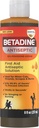 Betadine Antiseptic First Aid Solution, Povidone-iodine 10%, Enfeksiyon Koruma, Küçük Cuts'te Germs Öldürüyor ve Burns, No Sting Promise, No Alkol veya Hidrojen Peroksi, 8 FL OZ