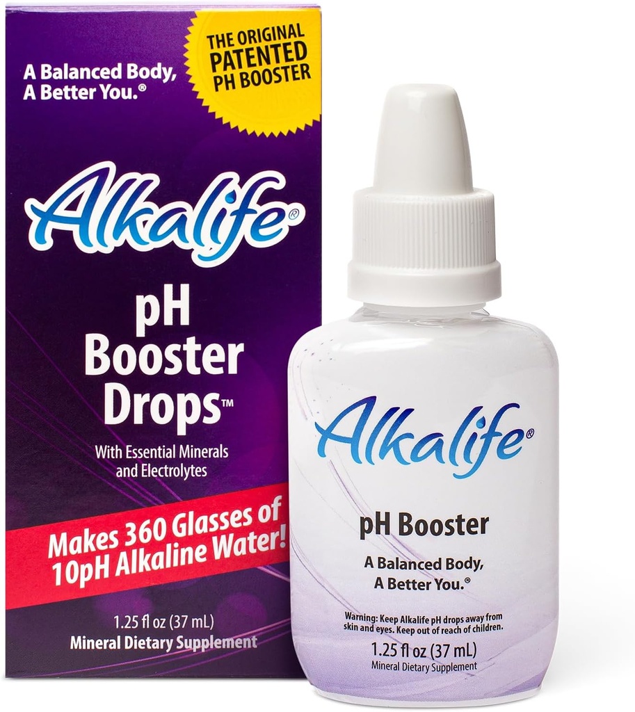 alkalife pH ATM Drops | İlk Patentli Yağlı Su Tasarrufu Immune Support, Peak Performance, Detox, Genel Wellness - 1.25oz