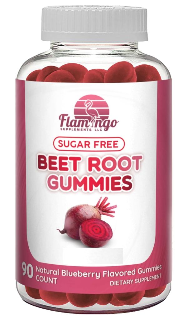 Sugar Free Nitric Physics Beet Root Gummies - Beet Root Chewables for Athletic Performance, Nitrik Oksit ATM, Enerji, Kan Akışı ve Circulation - 90 Beets Root Gummy Chews.