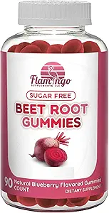 Sugar Free Nitric Physics Beet Root Gummies - Beet Root Chewables for Athletic Performance, Nitrik Oksit ATM, Enerji, Kan Akışı ve Circulation - 90 Beets Root Gummy Chews.