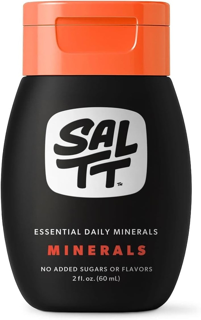 SALTT Minerals Drops - Προωθεί την ισορροπία ηλεκτρολυτών - χαλκός, μαγνήσιο, χρώμιο, ψευδάργυρος, βόριο, & σελήνιο - Zero Ζάχαρη - Χωρίς γλουτένη - Vegan - Μη ΓΤΟ - Μέγεθος ταξιδιού - 2 oz - από Keto Chow