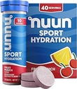 Nuun Sport Electrolyte Tabletleri, Magnezyum, Pyum, Chloride & sodyum, Gluten Free & Vegan, Meyveli, 4 Pack (40 Toplamı)
