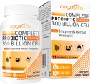 Probiotics for Women & Men, 300 δισεκατομμύρια CFU 11 Strains + Βιολογικά Φυτικά & Digestive Ένζυμα, Probiotic for Digestive Health, Gas & Bloating, Immune, Gut Health for Women & Men, Ράφι σταθερό, 60 Caps