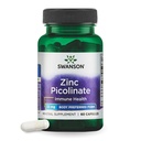 Swanson çinko Picolinate - Mineral Supplement Prostate Health, Vision Health, & Immune Support - Body Tercihli PP - (60 Capsules, 22 mg each)